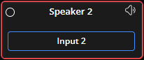 speaker device has limiting applied, red
